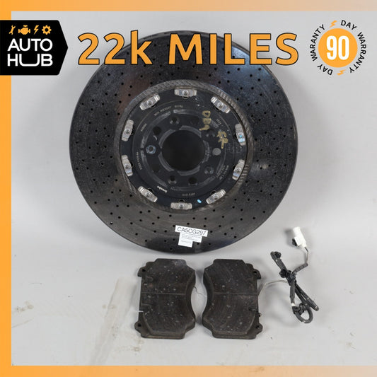 08-16 Aston Martin DB9 DBS Front Carbon Ceramic Brake Rotor ED231125AA OEM 22k - photo 1
