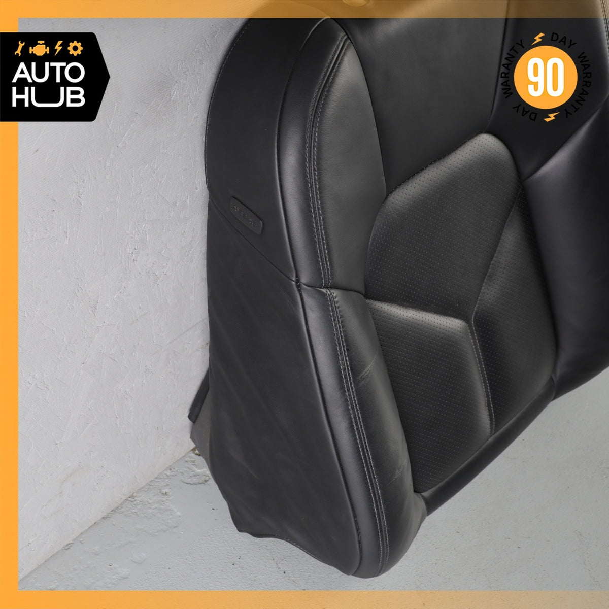 15-18 Porsche Macan 95B Front Right Side Seat Upper Cushion Leather Black OEM - photo 10