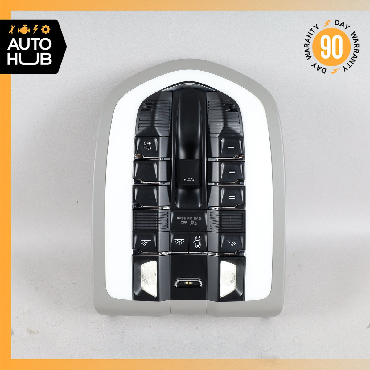10-18 Porsche Panamera 970 Front Overhead Dome Light Lamp Gray OEM 68k - photo 1