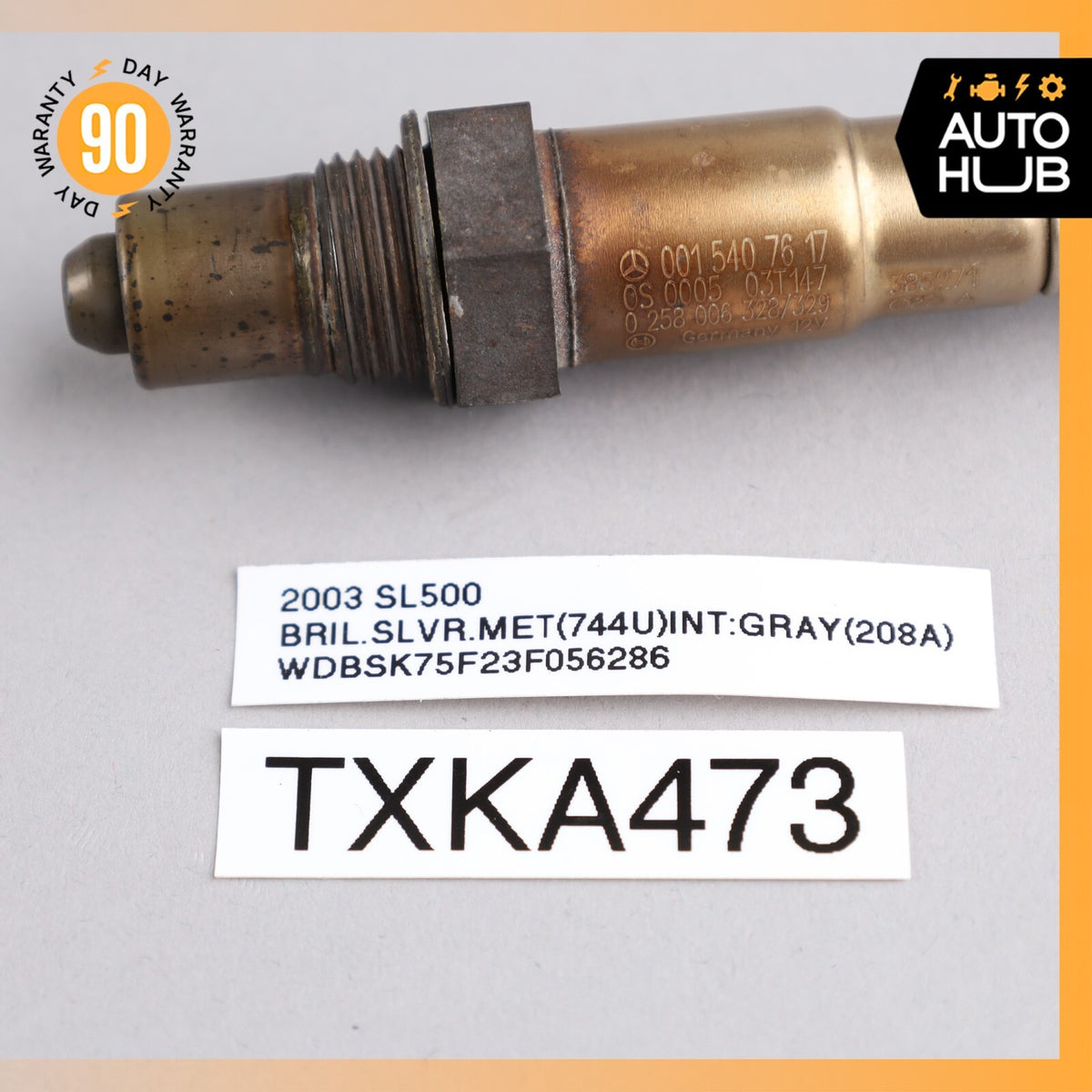 03-08 Mercedes R230 SL500 ML500 E55 Oxygen O2 Sensor Lambda 0015407617 OEM - photo 8