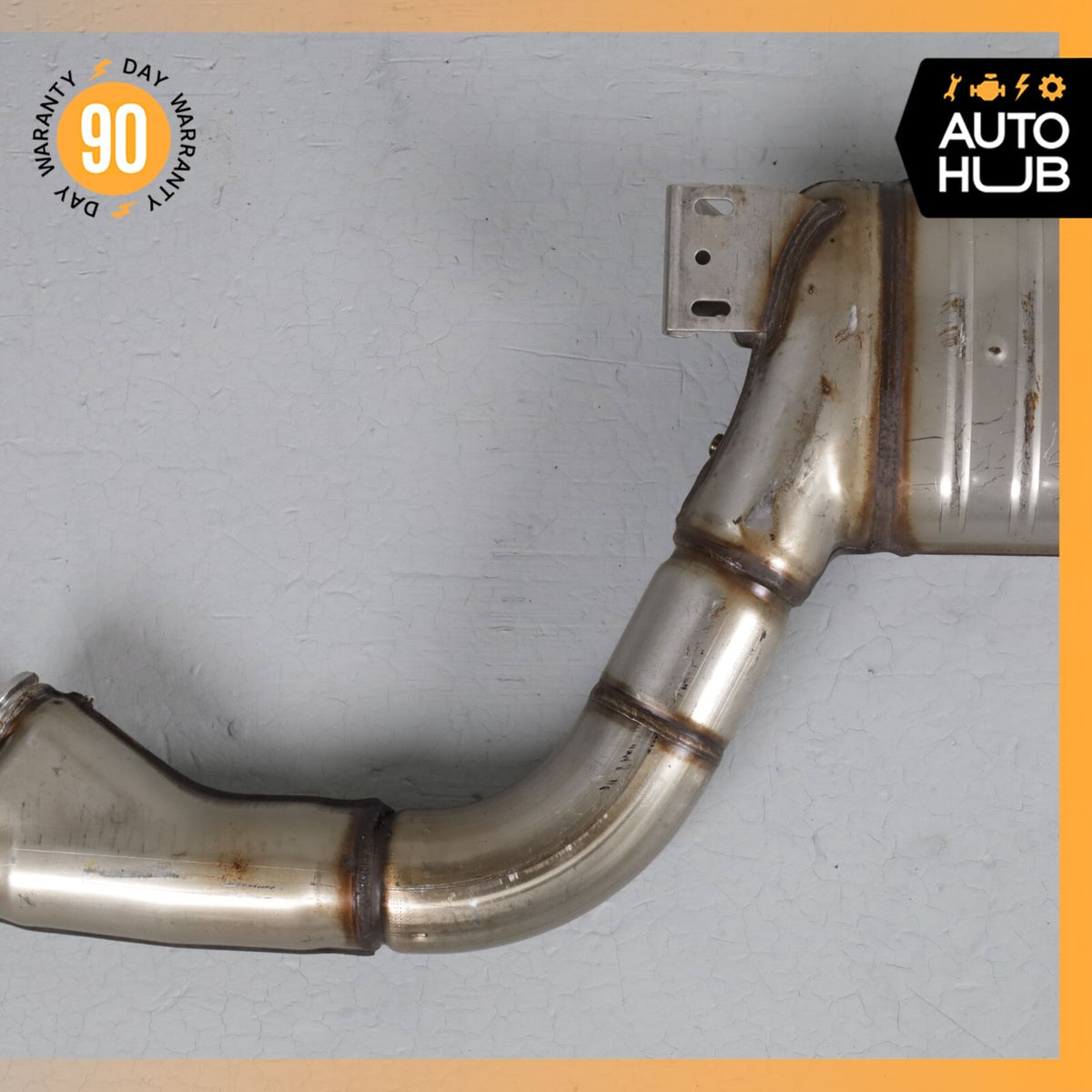 14-16 Mercedes W212 E250 Diesel Exhaust Mid Pipe Center Resonator Silencer OEM - photo 4