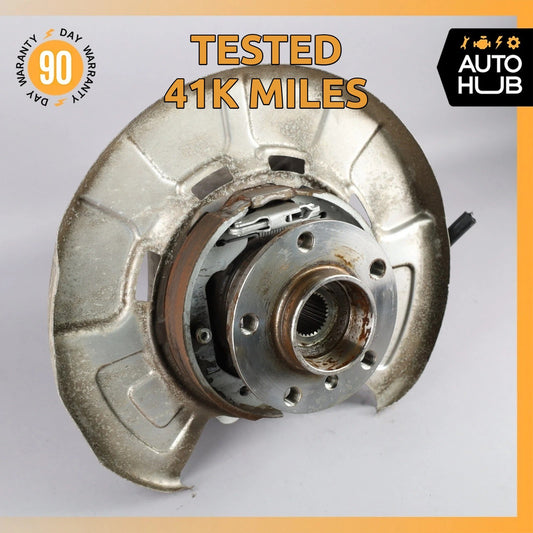 14-18 BMW F15 X5 Rear Left Side Spindle Knuckle Hub w/ Shield OEM 41k - photo 1