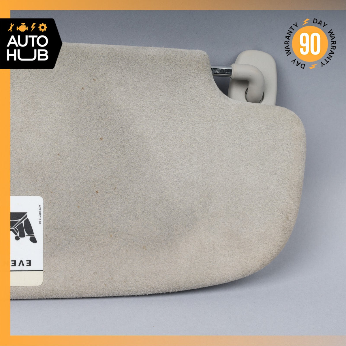 Mercedes W221 S600 CL550 S63 Left Side Sun Visor Shade Sunvisor Gray Suede OEM - photo 7