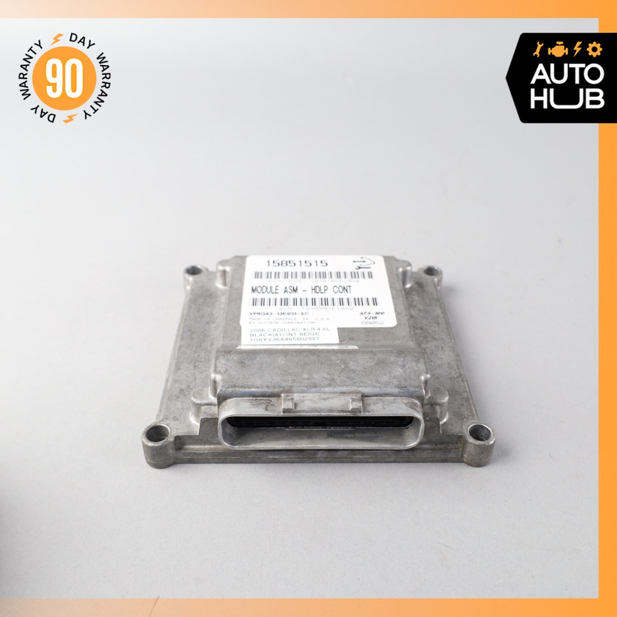 06-09 Cadillac XLR Headlight Control Module Unit 15851515 OEM - photo 5