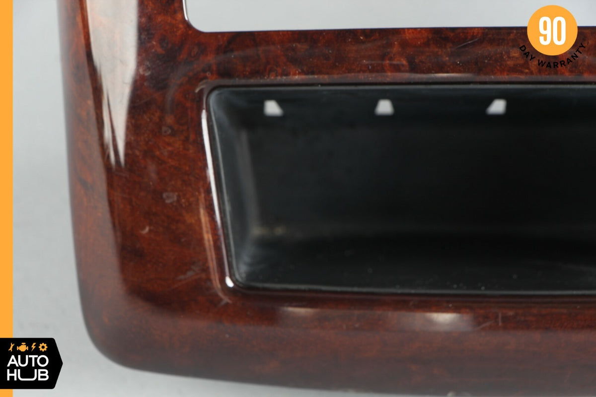 07-13 Mercedes W221 S400 S63 Center Console Rear AC Control Trim Bezel Wood OEM - photo 2