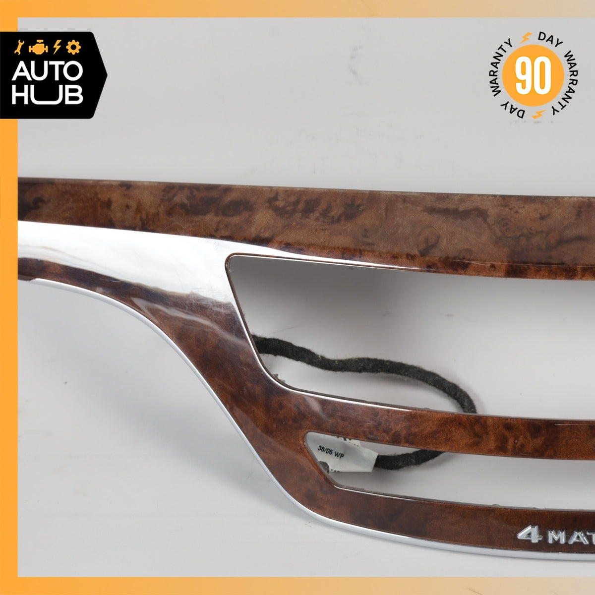 07-13 Mercedes W221 S550 S350 Dashboard Center Trim Molding 2216805471 Wood OEM - photo 6
