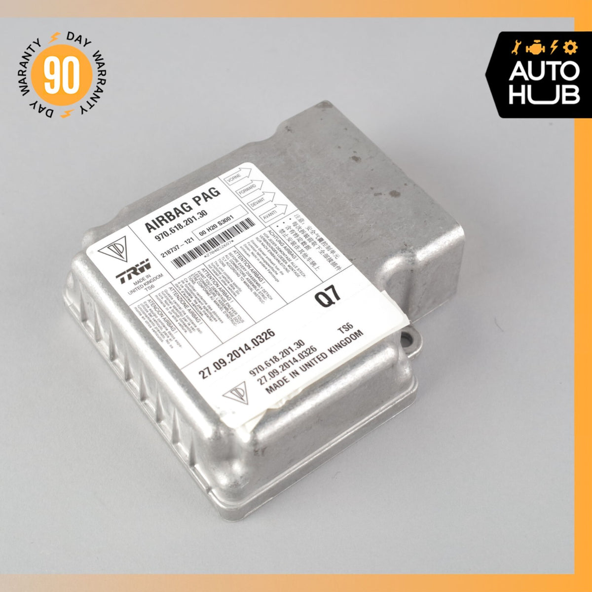 Porsche Panamera 970 Hybrid S Airbag Air Bag Sensor SRS Control Module OEM - photo 1