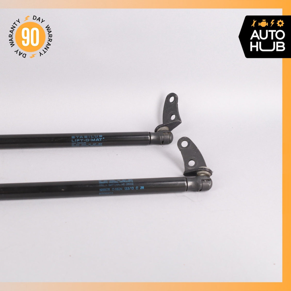 12-20 Tesla Model S Front Hood Shock Strut Set 600660300C OEM 63k - photo 4