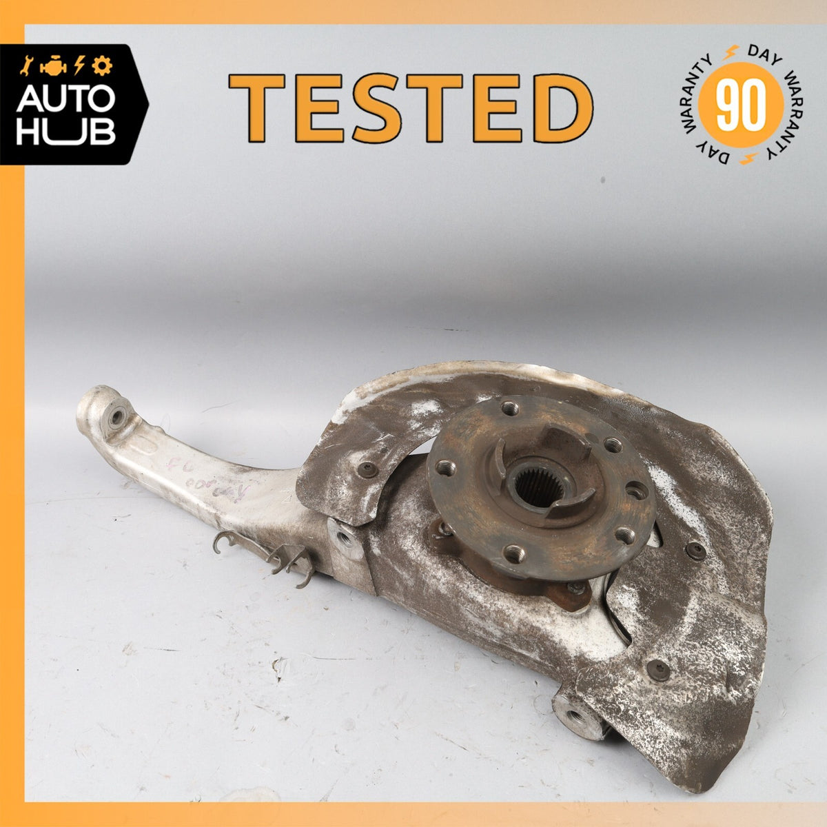 11-18 Porsche Cayenne 958 Front Left Driver Side Knuckle Spindle 7P0407245A OEM - photo 1