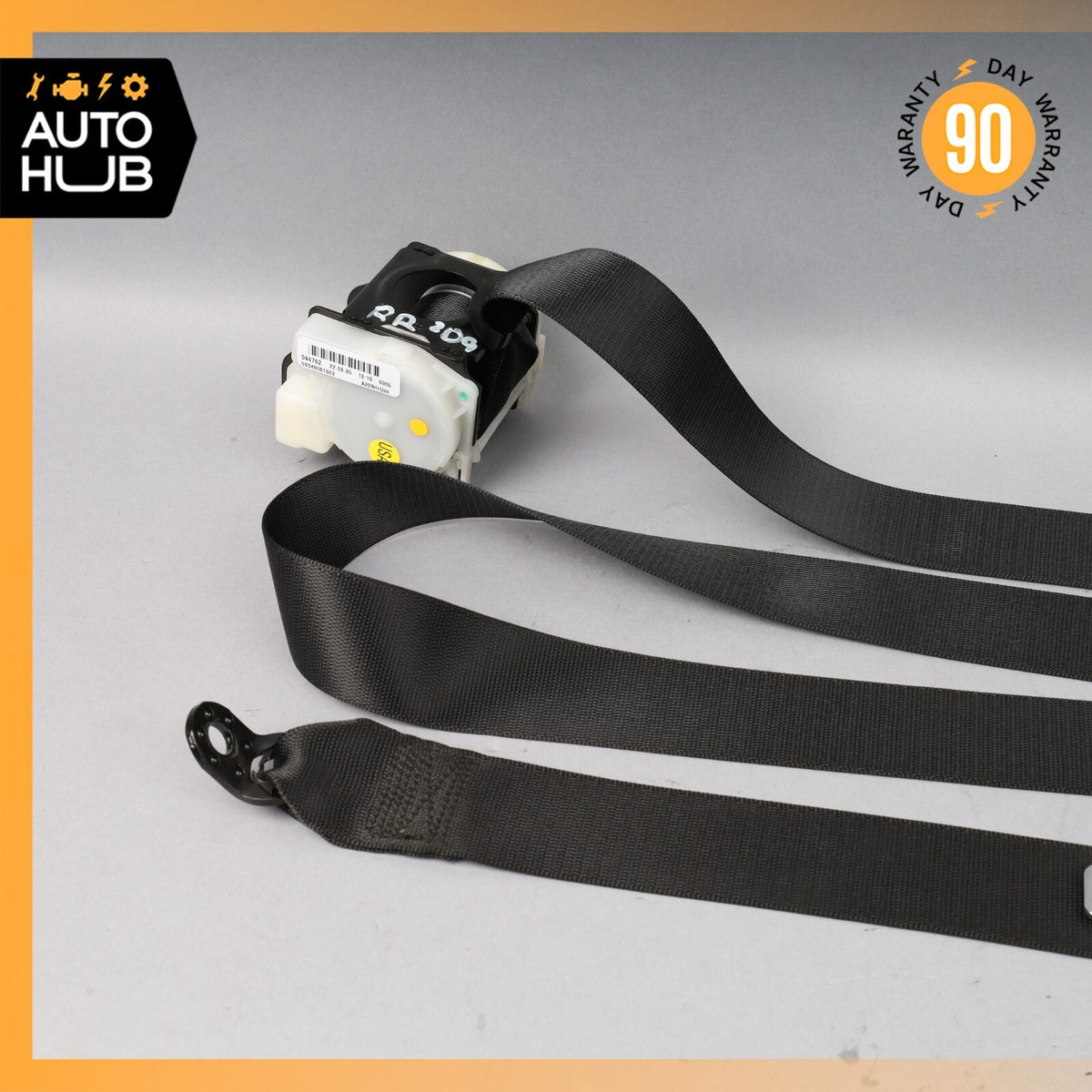 03-09 Mercedes W209 CLK500 CLK350 Rear Left or Right Side Seat Belt Black OEM - photo 3