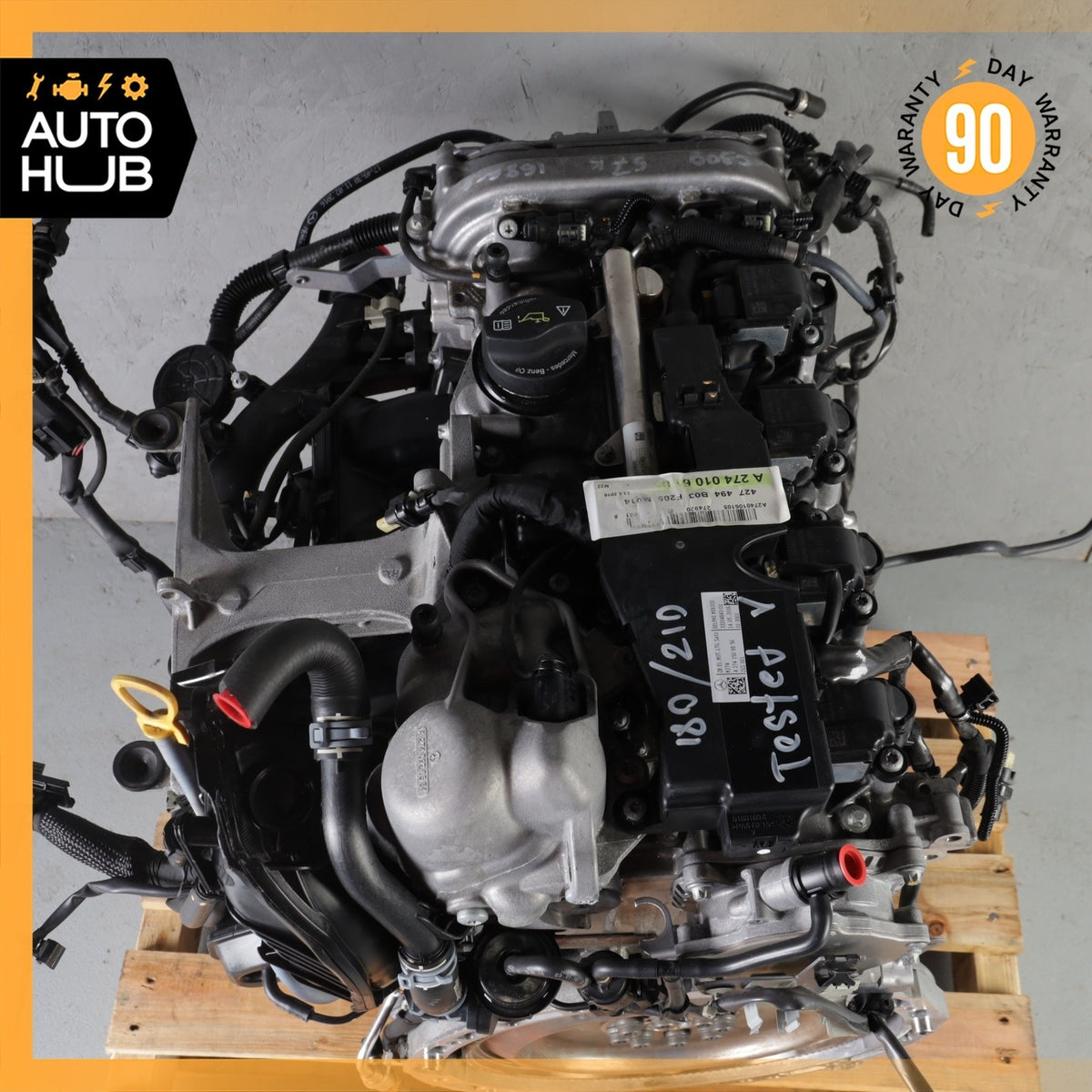 15-20 Mercedes W205 C300 E300 RWD M274 2.0L Engine Motor Assembly 274.920 OEM - photo 8