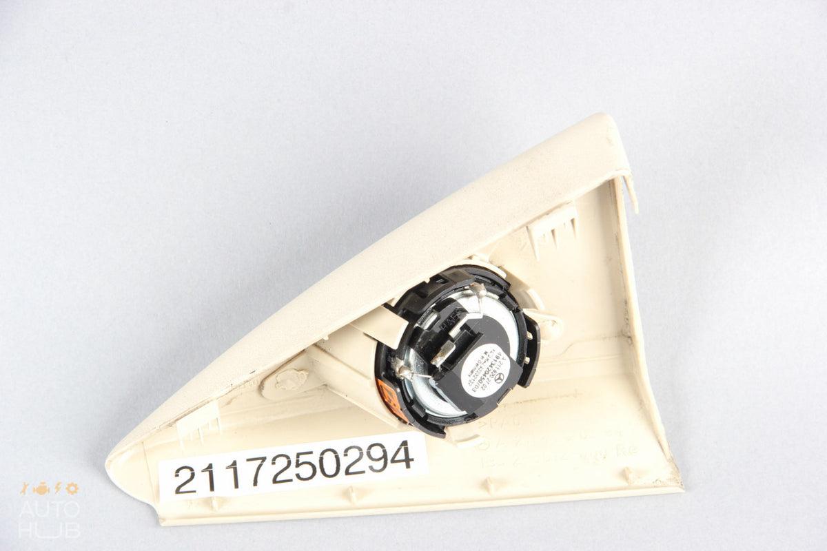 03-09 Mercedes W211 E350 E550 Tweeter Speaker Cover  Front Right Tan 2117250294 - photo 9
