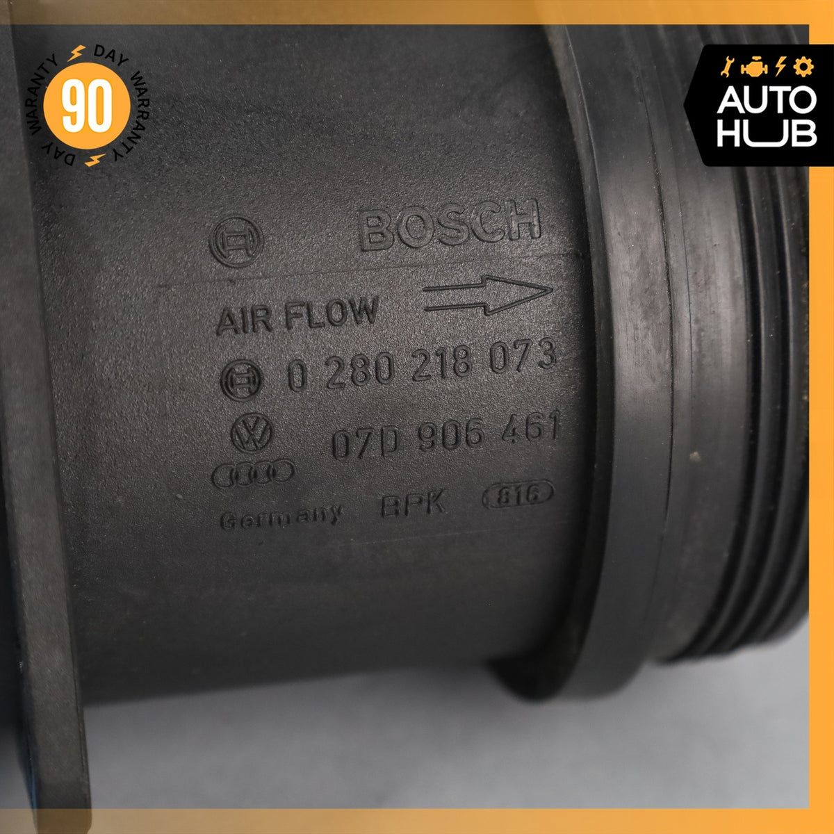 Bentley Continental GTC GT MAF Mass Air Flow Sensor 07D906461 OEM 43k - photo 10