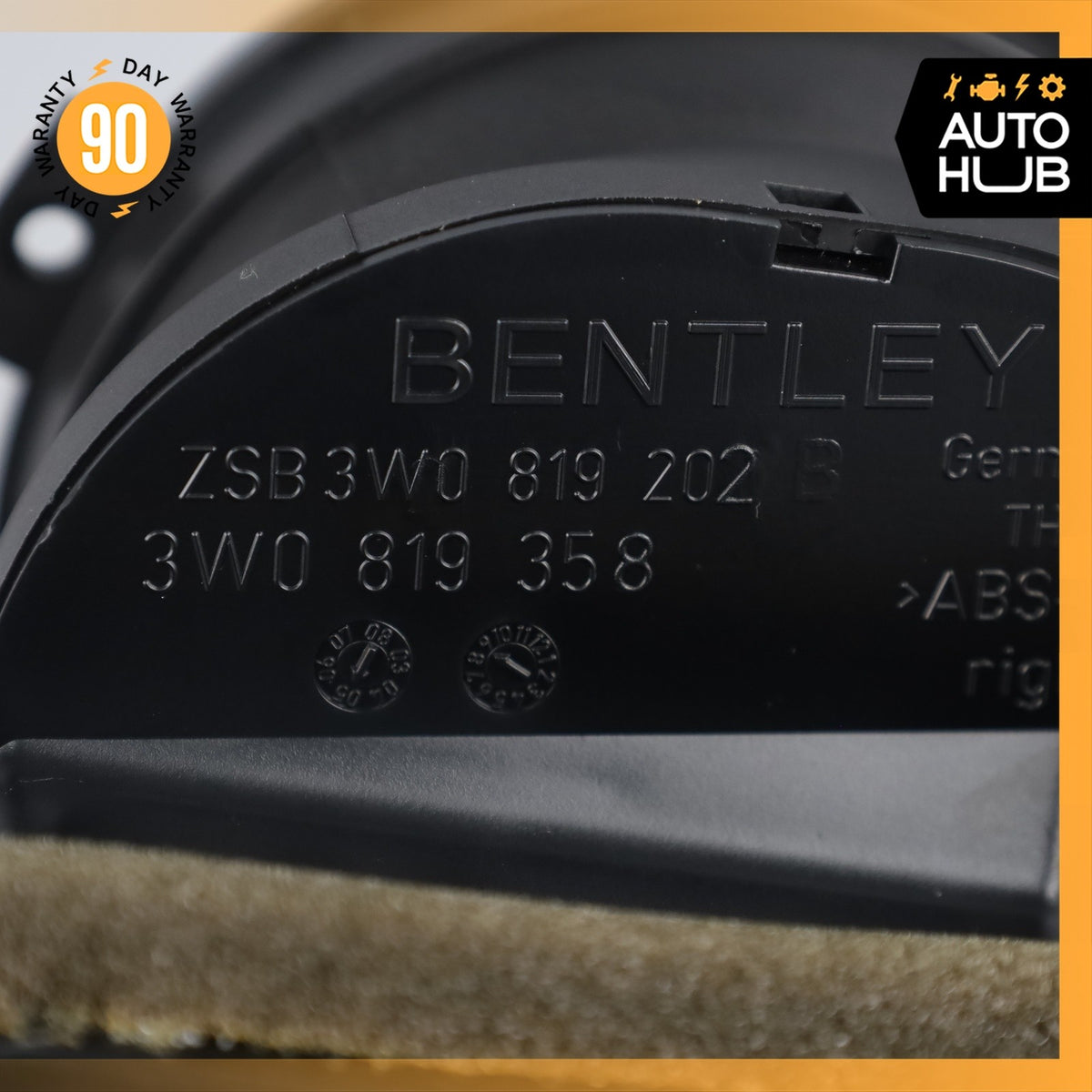 03-13 Bentley Continental Flying Spur Dash AC A/C Air Vent Grill Right Side OEM - photo 9