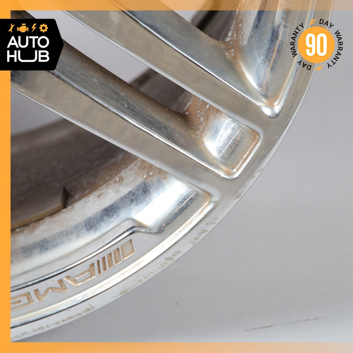Mercedes W204 C350 C63 AMG 8.5 x R17 17" Rear Wheel Rim Chrome 2044014602 OEM - photo 7