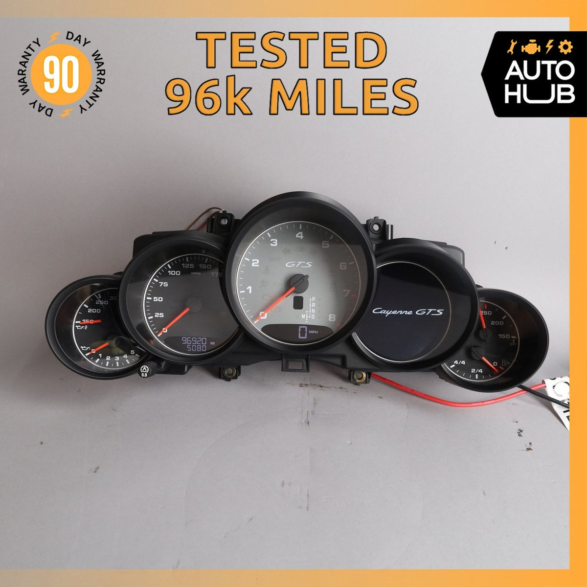 2014 Porsche Cayenne 958 GTS Instrument Speedometer Cluster OEM 96k - photo 1