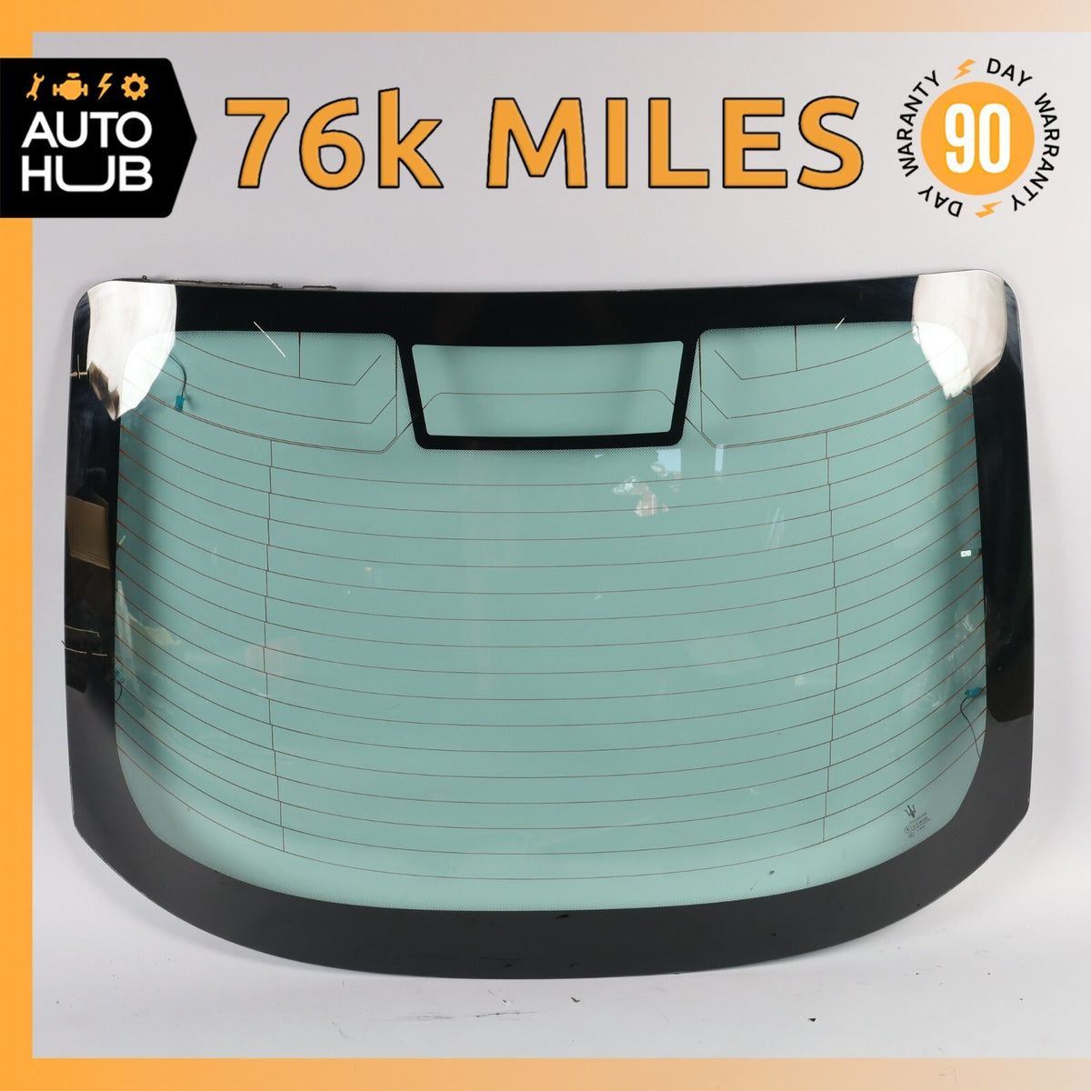 08-18 Maserati GranTurismo M145 Rear Windshield Wind Shield Back Glass OEM 76k - photo 1