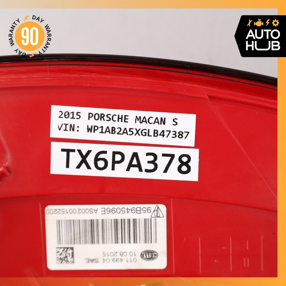 15-18 Porsche Macan 95B S GTS Right Side Outer Tail Light Lamp 95B945096E OEM - photo 22