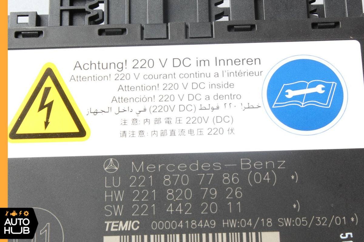 07-10 Mercedes W221 S550 CL550 Front Left or Right Seat Contour Control Module - photo 3