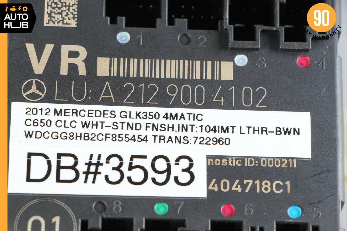 08-18 Mercedes X204 GLK350 C300 E350 Front Right Side Door Control Module 24k - photo 8