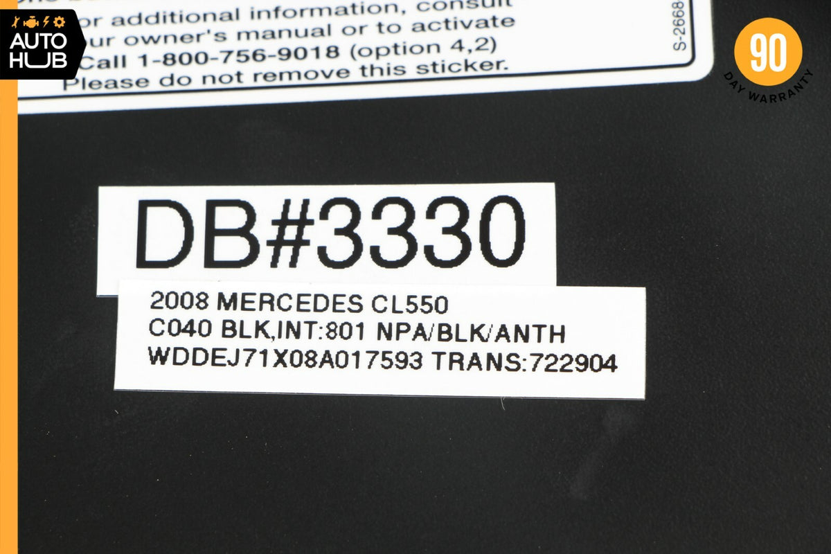 07-14 Mercedes W216 CL550 Dashboard Dash Board Trim Panel Left Side Black OEM - photo 10