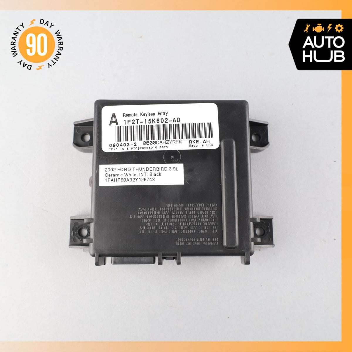 02-05 Ford Thunderbird Keyless Go Entry Control Module 1F2T15K602AD OEM - photo 7