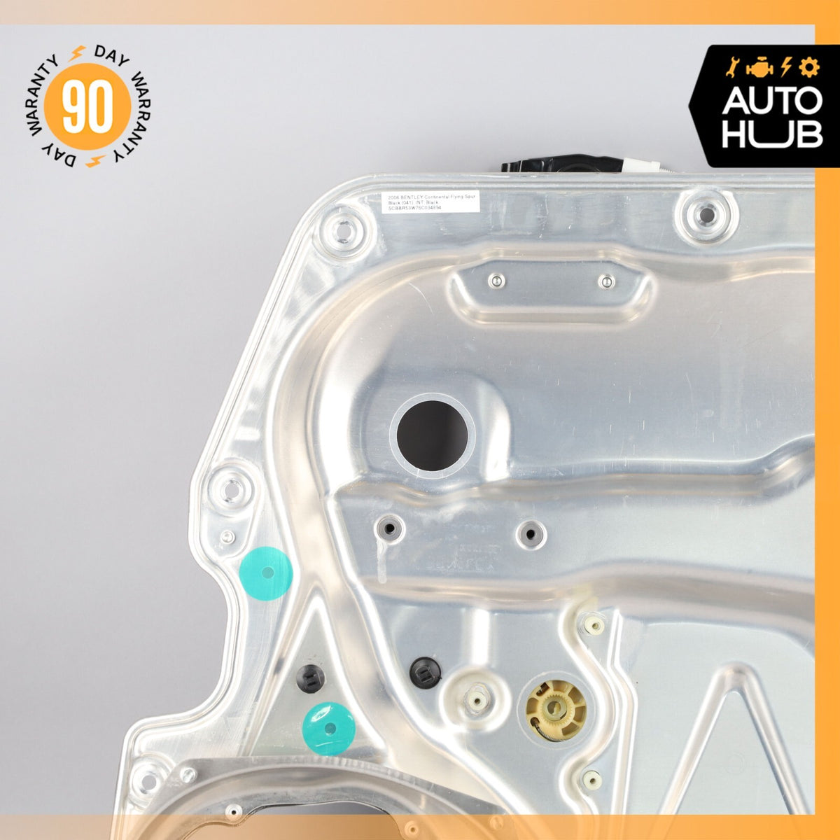 06-13 Bentley Continental Flying Spur Rear Right Door Window Regulator OEM - photo 3