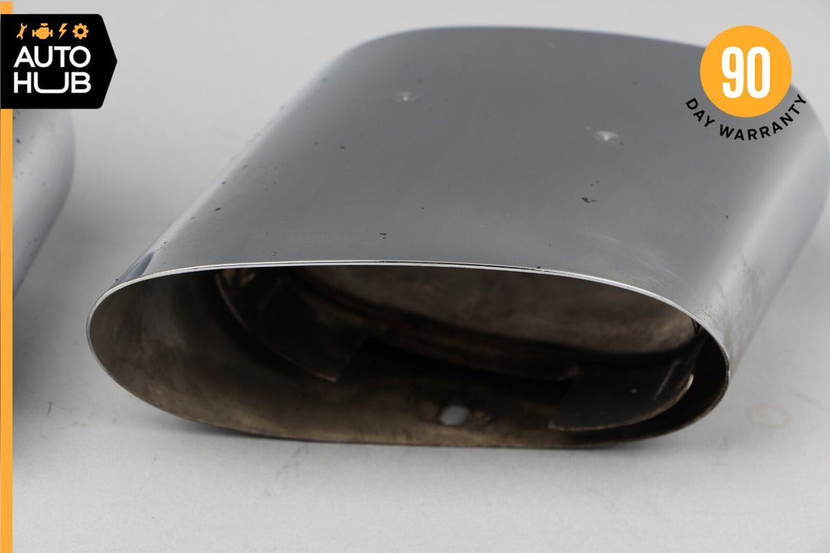 03-08 Mercedes R230 SL500 SL550 SL600 Exhaust Mufflers Muffler Tips Chrome OEM - photo 7