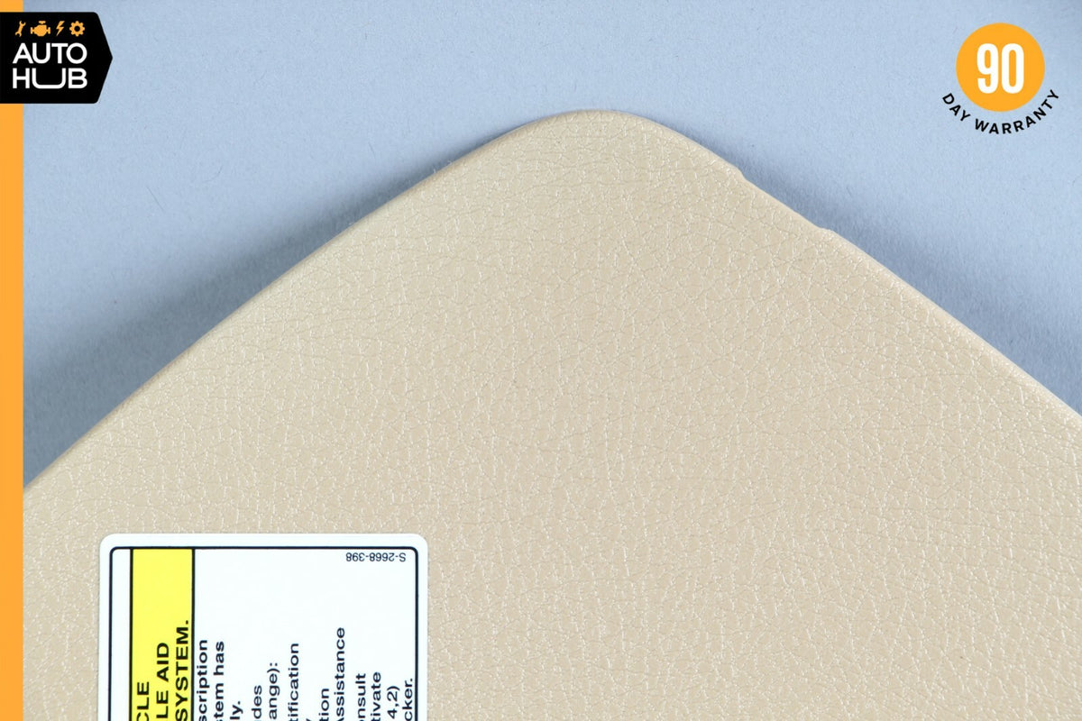 03-09 Mercedes W211 E350 E500 Left Side Dashboard Trim Cover Panel Beige OEM - photo 2