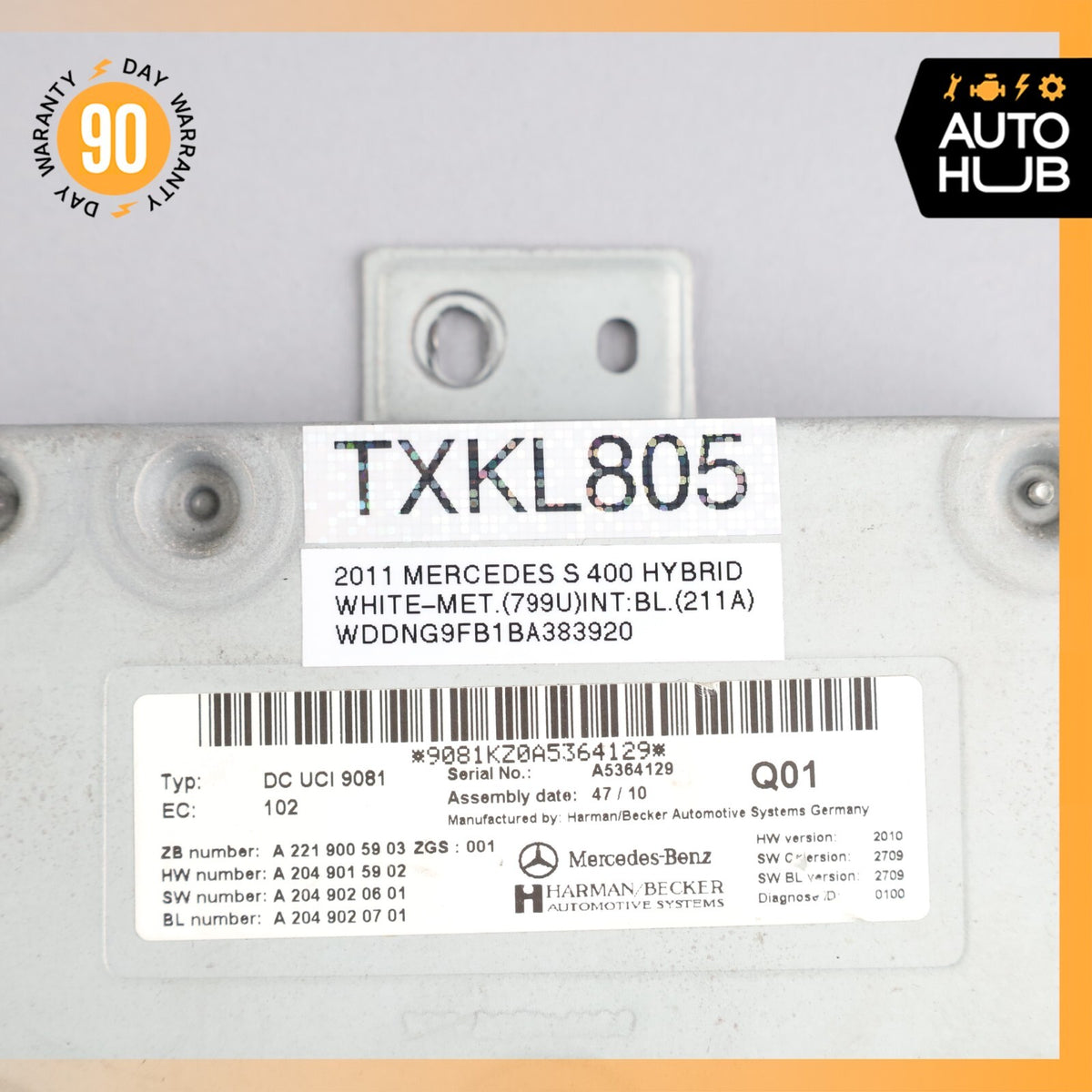 Mercedes W221 S400 CL550 SLK350 Communication Interface Module 2219005903 OEM - photo 7