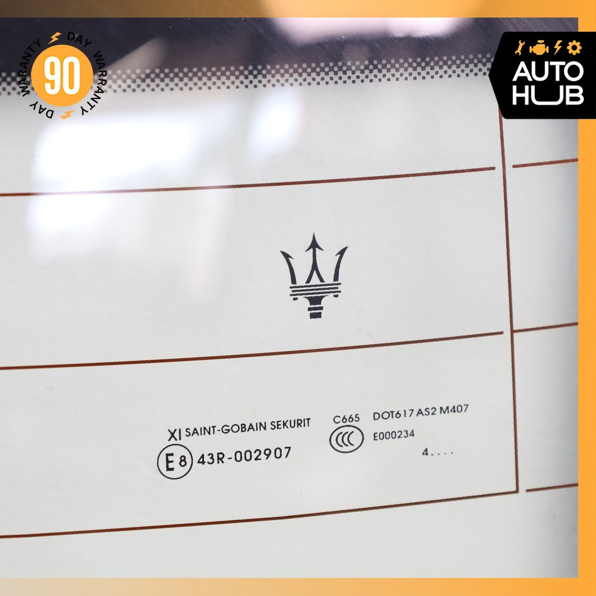 14-24 Maserati Ghibli M157 Rear Windshield Wind Shield Back Glass OEM - photo 8