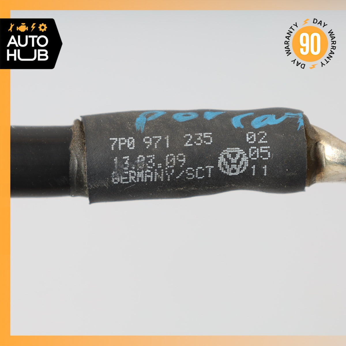 11-18 Porsche Cayenne 958 Hybrid S Negative Cable Harness 7P0971235 OEM - photo 7