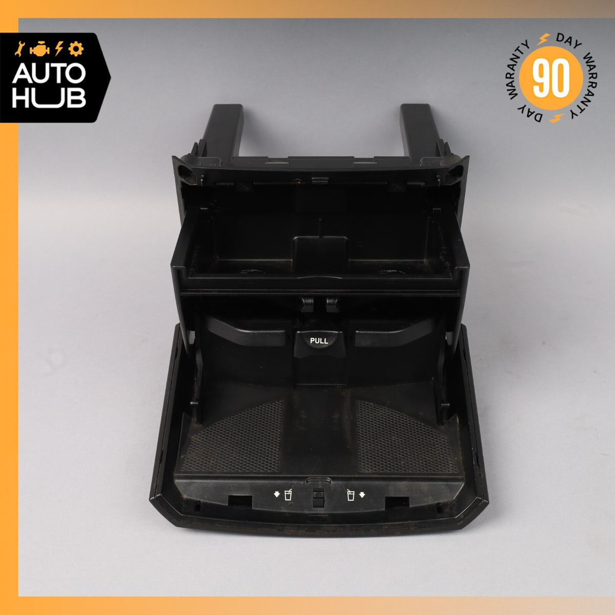 06-13 Mercedes W251 R350 R500 Rear Center Console Cup Holder / Ashtray Black OEM - photo 5