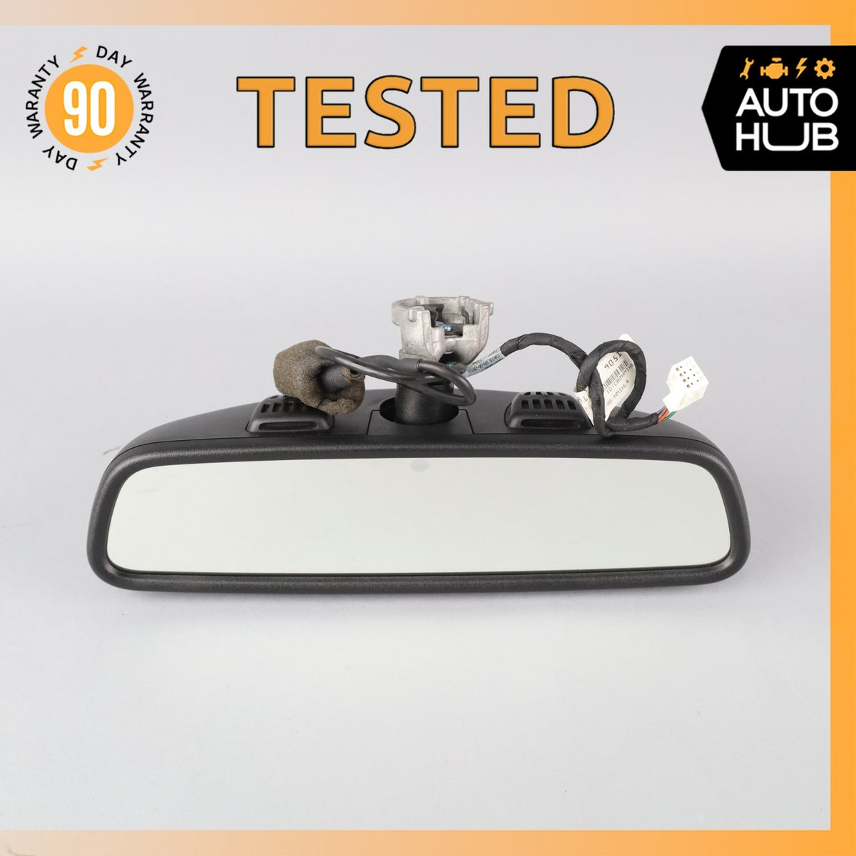 14-17 Mercedes W222 S63 Interior Rear View Mirror Black 2228100417 OEM - photo 1