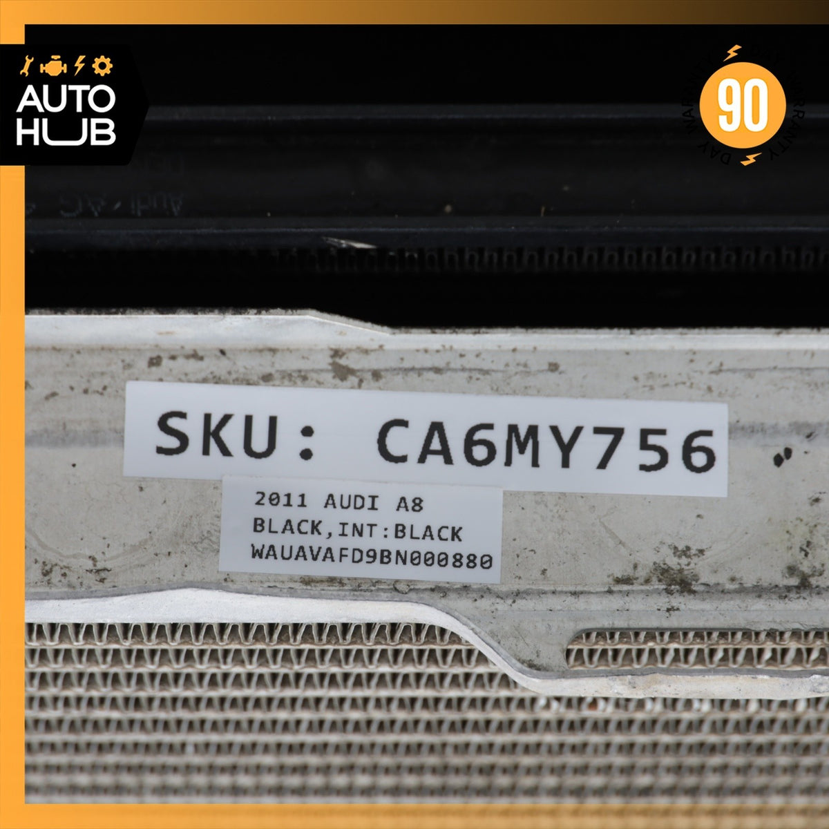 11-12 Audi D4 A8 4.2L Engine Cooling Radiator A/C Condenser Steering Cooler OEM - photo 13