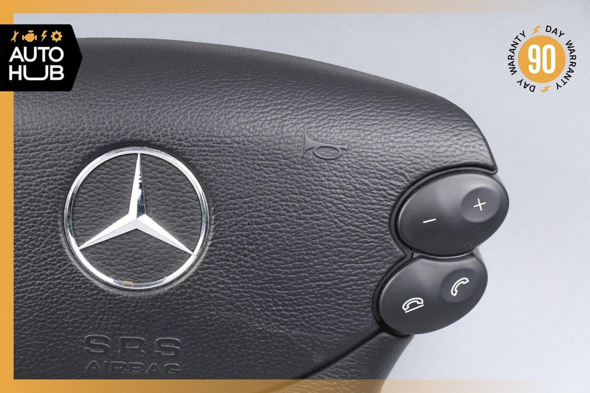 Mercedes R230 SL500 SL55 AMG CLK500 E350 Steering Wheel Airbag Air Bag Black OEM - photo 2