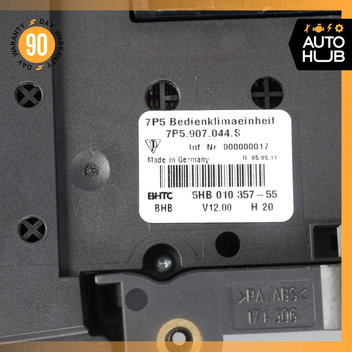 11-14 Porsche Cayenne Turbo 958 Front A/C Heater Climate Control Switch OEM - photo 16