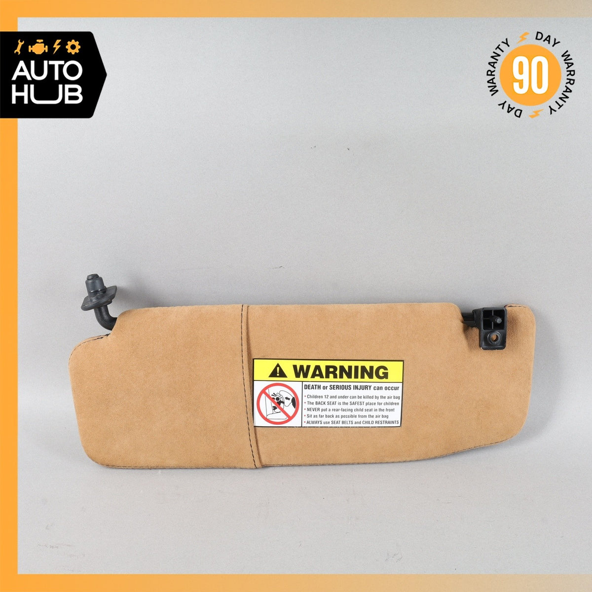 02-07 Maserati M138 4200 Coupe Front Left Side Sunvisor Sun Visor Suede OEM 31k - photo 2