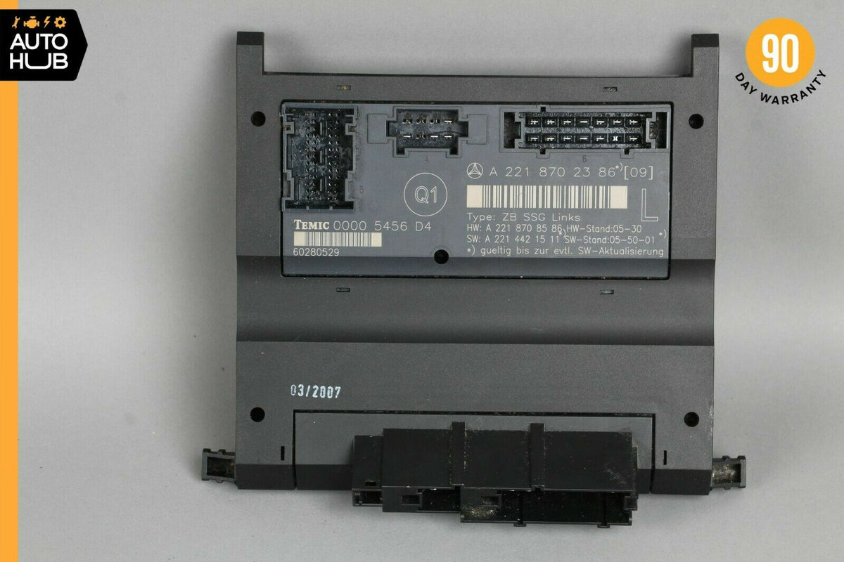 07-13 Mercedes W221 S550 S400 Front Left Driver Side Under Seat Control Unit OEM - photo 7