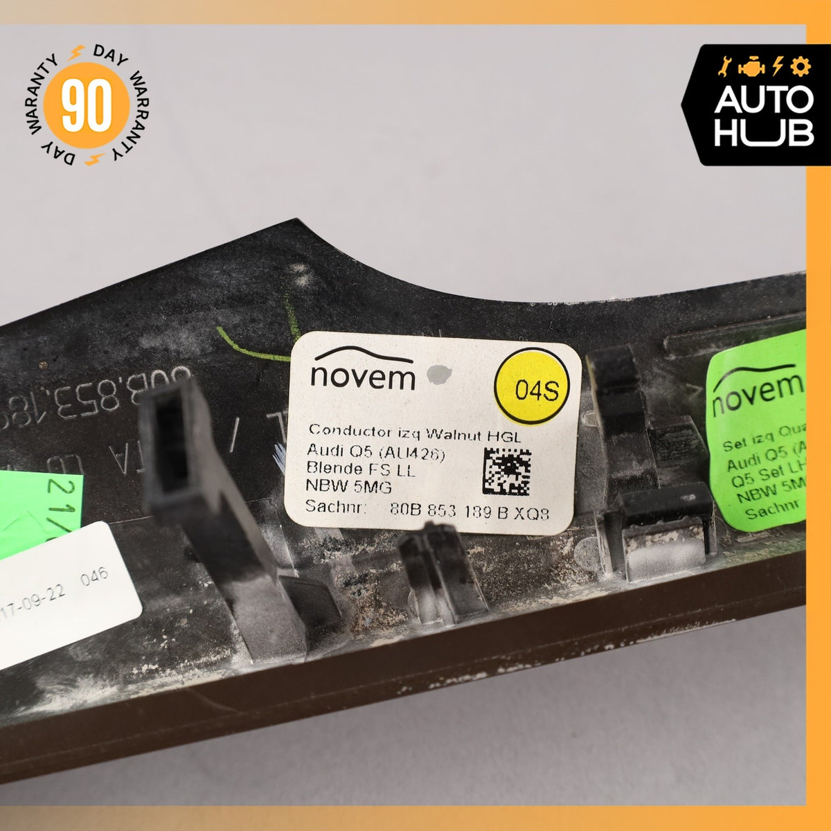 Audi FY Q5 Left Driver Side Dashboard Dash Trim Molding Wood OEM - photo 11
