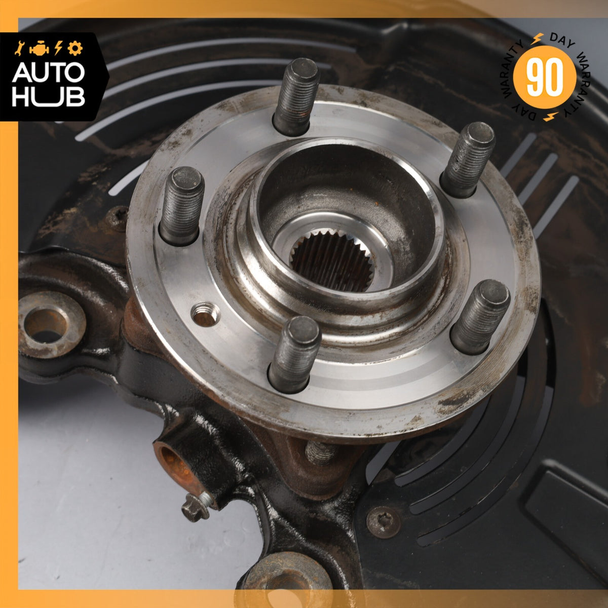 14-16 Land Rover LR4 HSE Front Right Side Spindle Knuckle Hub OEM 86k - photo 7