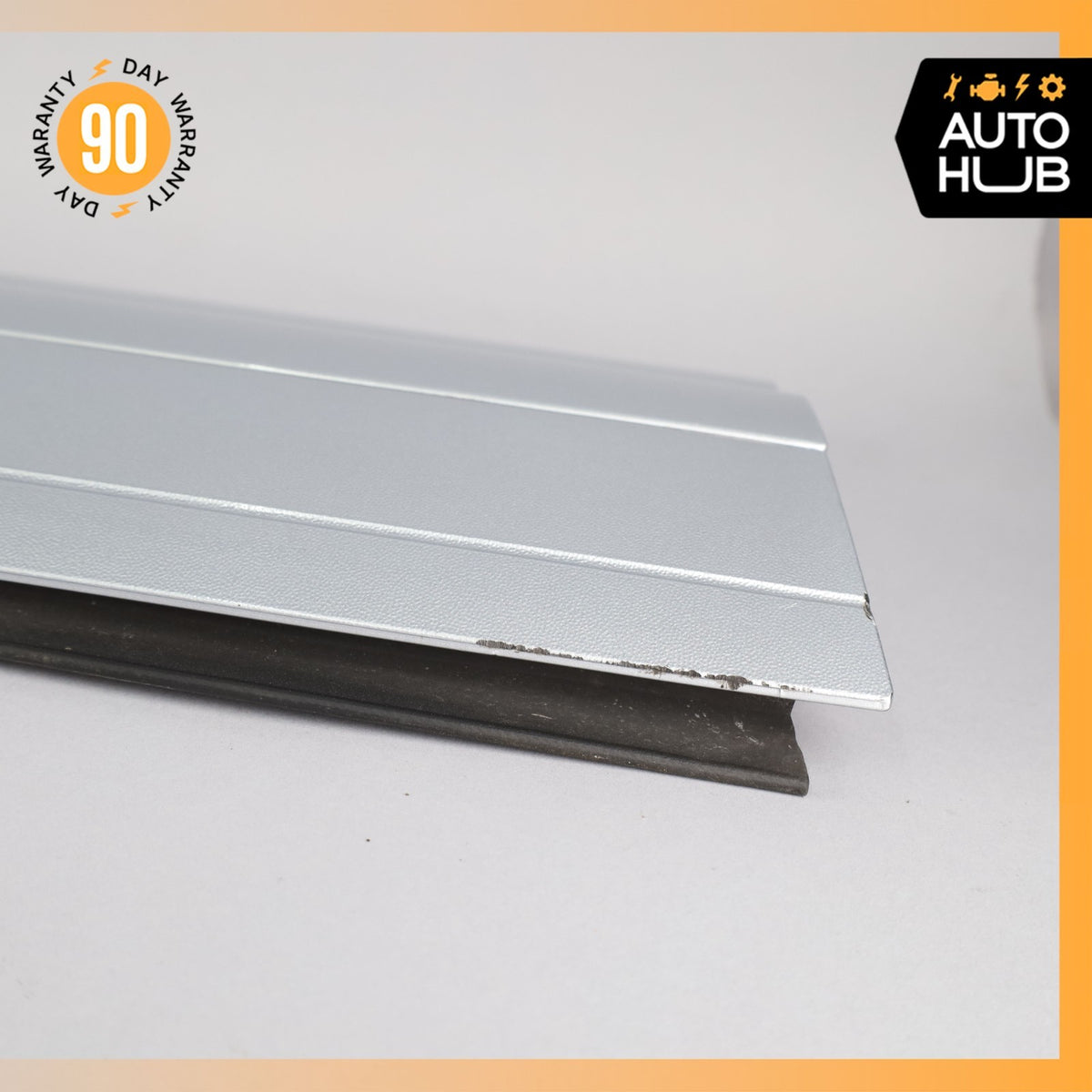 15-18 Porsche Cayenne 958 GTS Front Left Lower Door Molding Silver OEM - photo 10