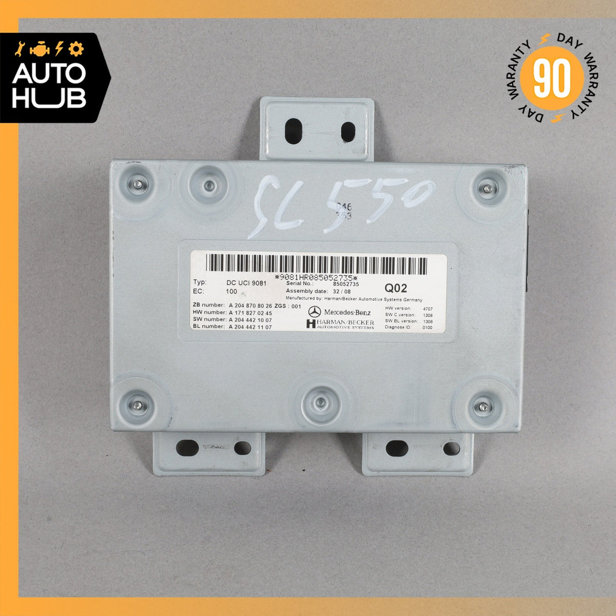 Mercedes R230 SL550 S400 Communication Interface Module 2048708026 OEM - photo 5