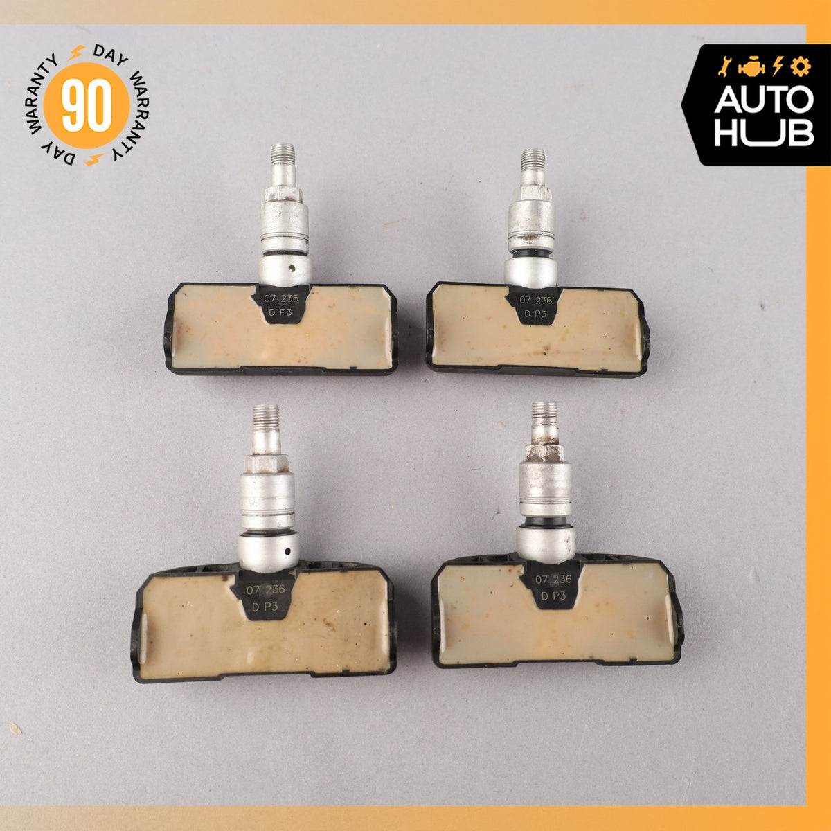 06-11 Mercedes W219 CLS550 S600 S550 TPMS Tire Pressure Sensor 315 Mhz Set OEM - photo 7