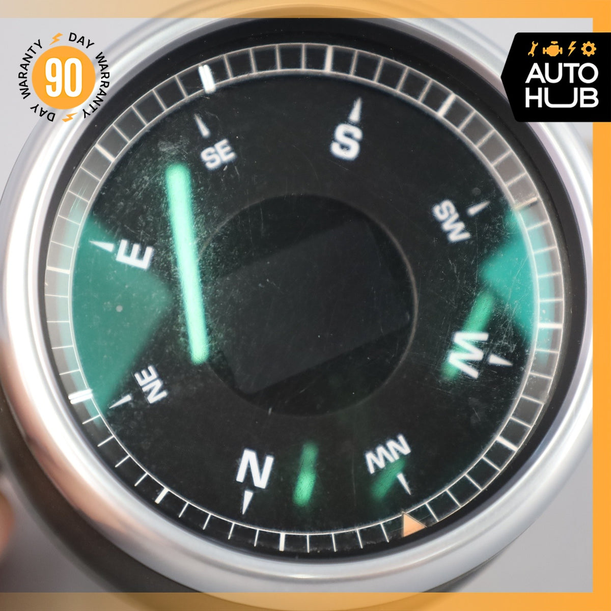 11-18 Porsche Cayenne 958 Turbo GTS Center Dashboard Compass 7P5919107F OEM - photo 5