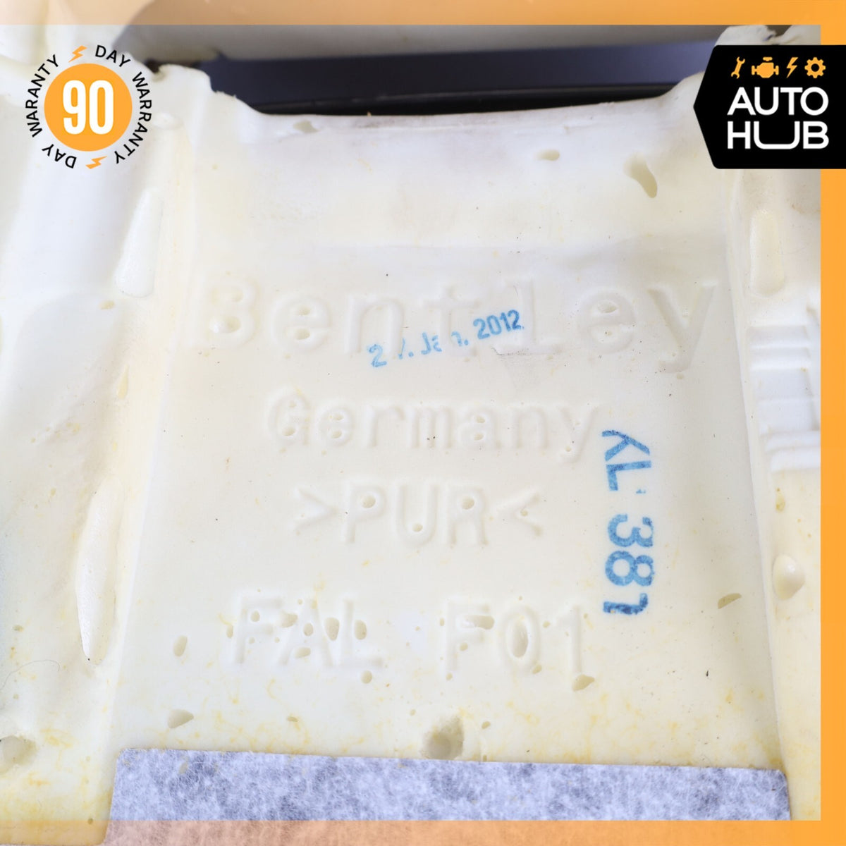 12-15 Bentley Continental GTC Front Right Side Seat Upper Back Cushion OEM 71k - photo 22