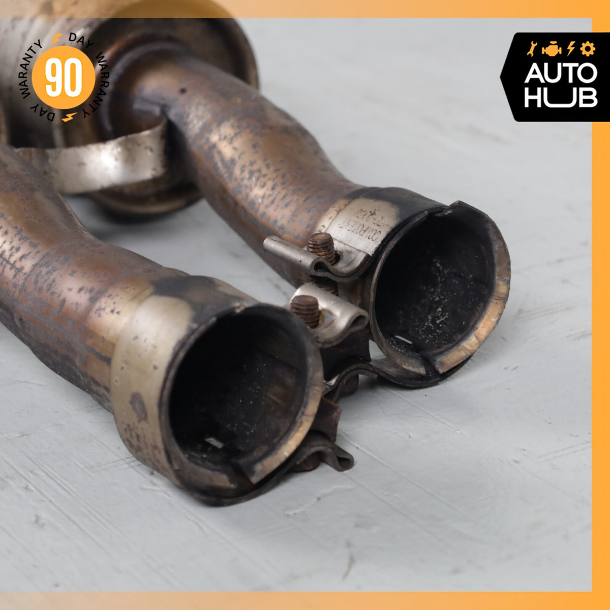 03-05 Ford Thunderbird 3.9L Exhaust Central Resonator Mid Pipe Silencer OEM 80k - photo 6