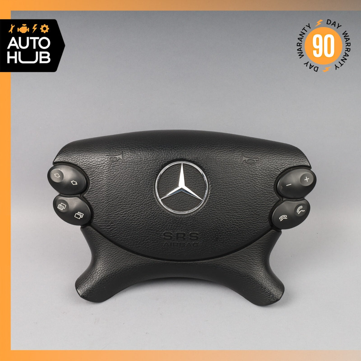 Mercedes R230 SL500 SL55 AMG CLK500 E350 Steering Wheel Airbag Air Bag Black OEM - photo 1