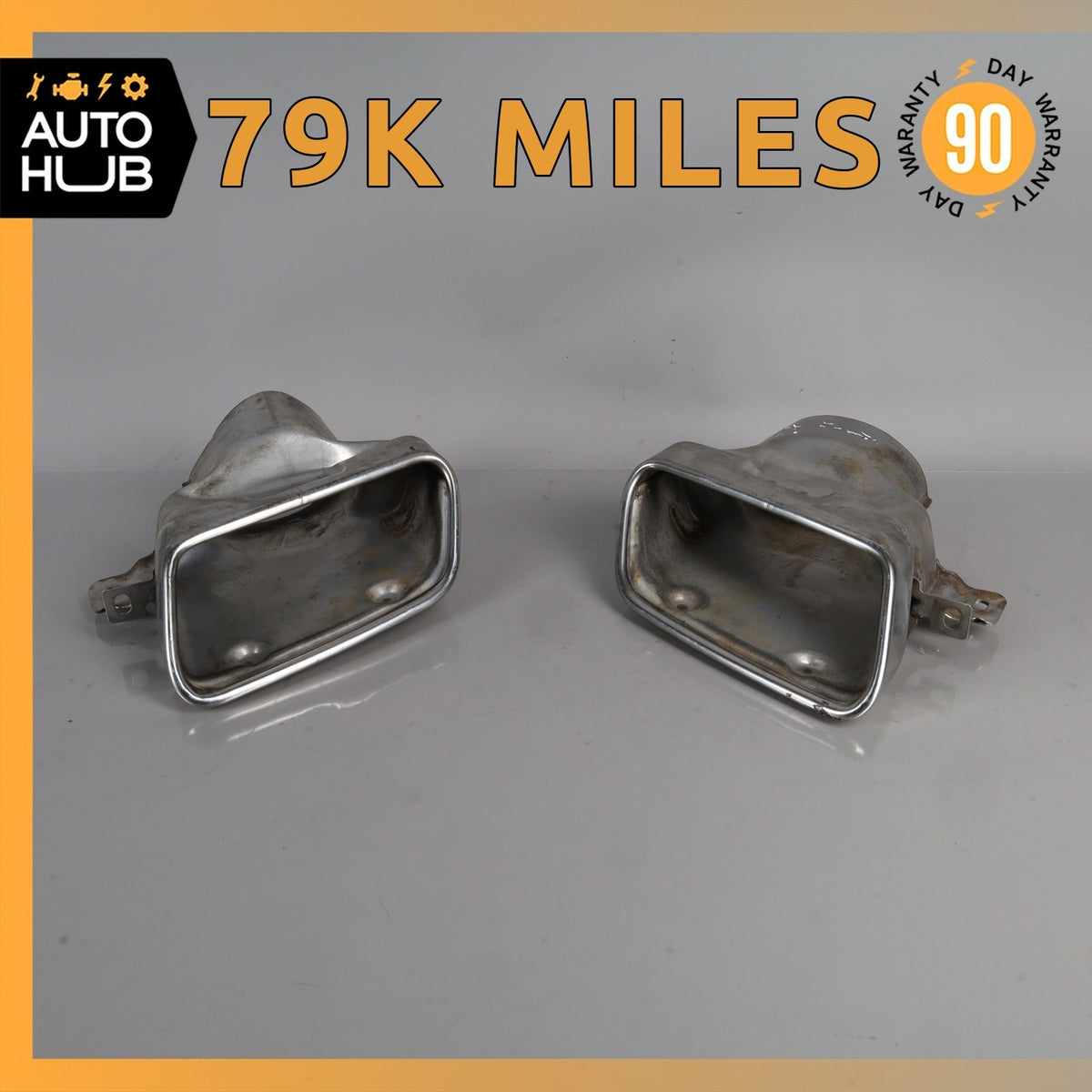 Mercedes W207 E550 E350 Exhaust Mufflers Muffler Tips Set OEM - photo 1