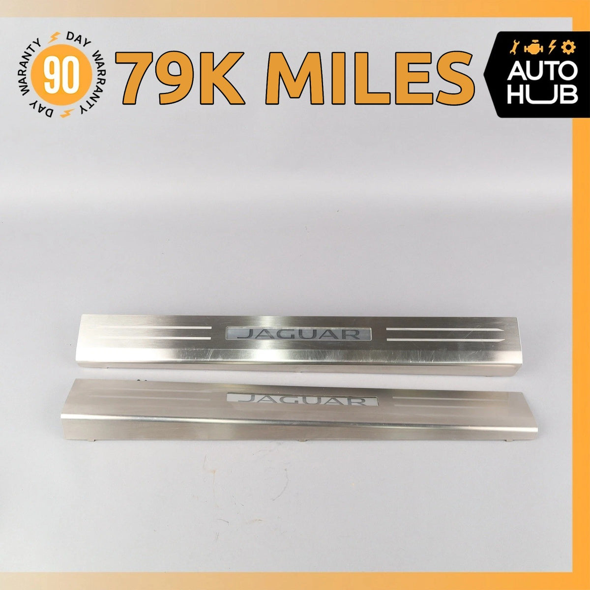 14-24 Jaguar X152 F-Type R Left & Right Illuminated Door Step Sill Panel Set OEM - photo 1